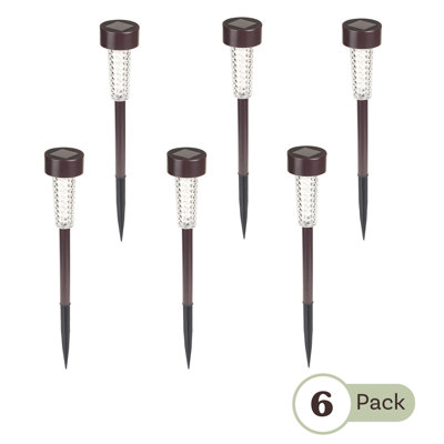  Solar Lights Outdoor Waterproof Garden Lights - 6-Pack LED Outdoor Lights - Cold White Solar Pathway Lights - Outdoor Solar Lights for Yard, Driveway, or Landscape Lighting by Pure Garden