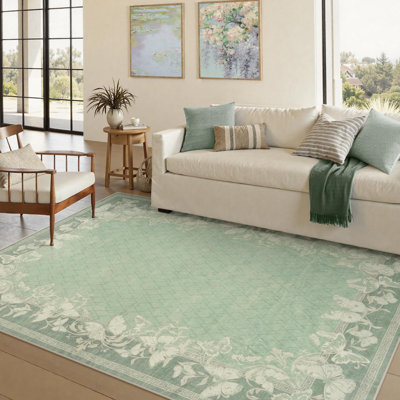 Tapis lavables pour tapis de salon antidérapants Butterfly Farmhouse