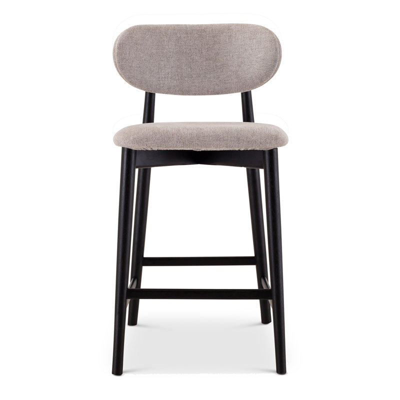 Lucia Bar/Counter Stool - Harvest Jute Seat - Ebano Frame, Black, Counter Stool (26" Seat Height)