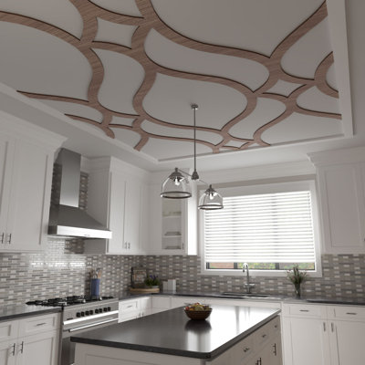 Villarreal Decorative Fretwork Wood Ceiling Panel