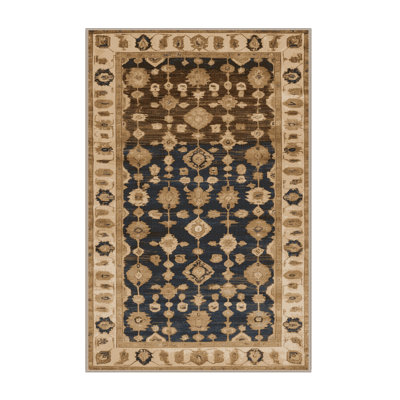 Tapis brun lavable à la machine