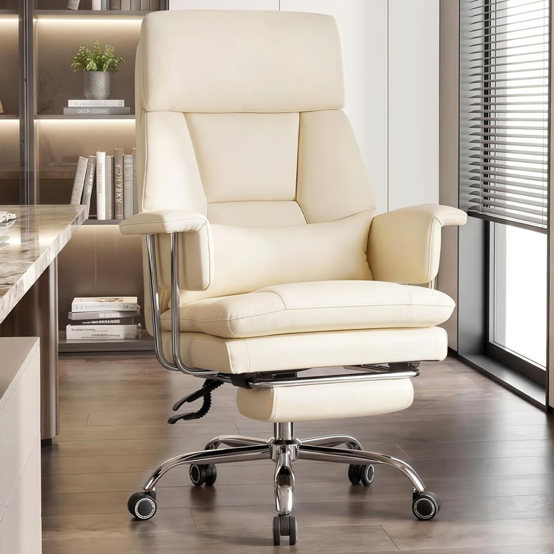 Big and Tall Executive Office Chair with Footrest – Heavy Duty Reclining Gaming Chair, 400lbs Capacity, Ergonomic High Back Computer Desk Chair with Lumbar Pillow & Nap Feature