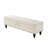 59" Bed Bench Ottoman With Storage  Beige Fabric