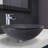 Giovanni Titanium 17" L x 17" W x 6" H Round Glass Vessel Bathroom Sink with 11" H Faucet-517060383-425993255