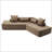 Modern 4-Seater Sectional Couch with four pillows-1415024652