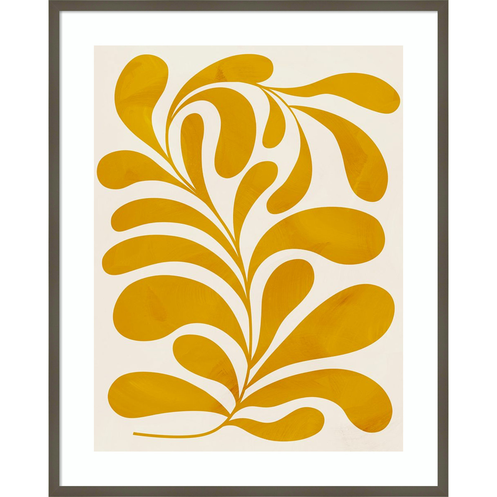 Goldenrod II by Grace Popp, Gray, 41" H x 33" W x 1" D