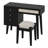 39" Retro Bohemian Style Wooden Makeup Vanity Set With Storage Drawers-696931087