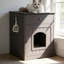 Table d'appoint multi-fonctionnelle pour litière pour chat