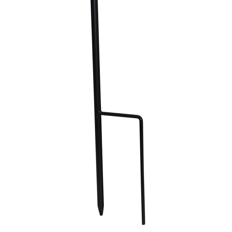 Metal Shepard's Hook Outdoor Garden Stake, 84" H x 0.5" W x 0.5" D