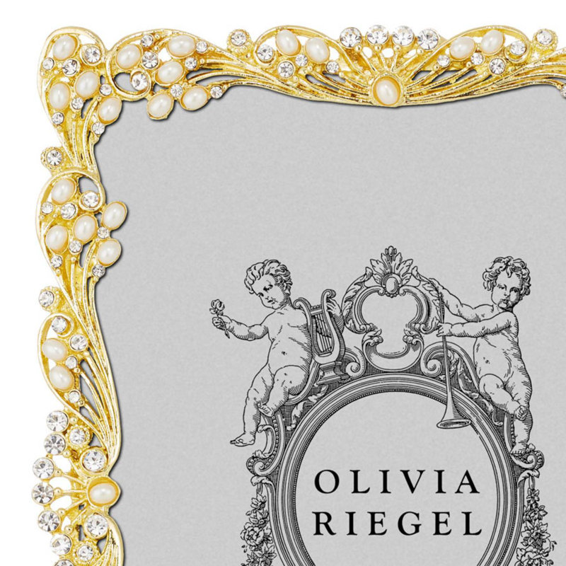 Audrey Metal Picture Frame, 5" x 7", Gold