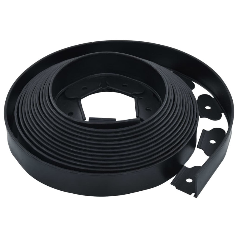 Bordure de gazon flexible avec 30 chevilles Vidaxl 32,8 pi 2,0 po