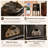 Black Rectangular Solid  Wood Media Players-120960397