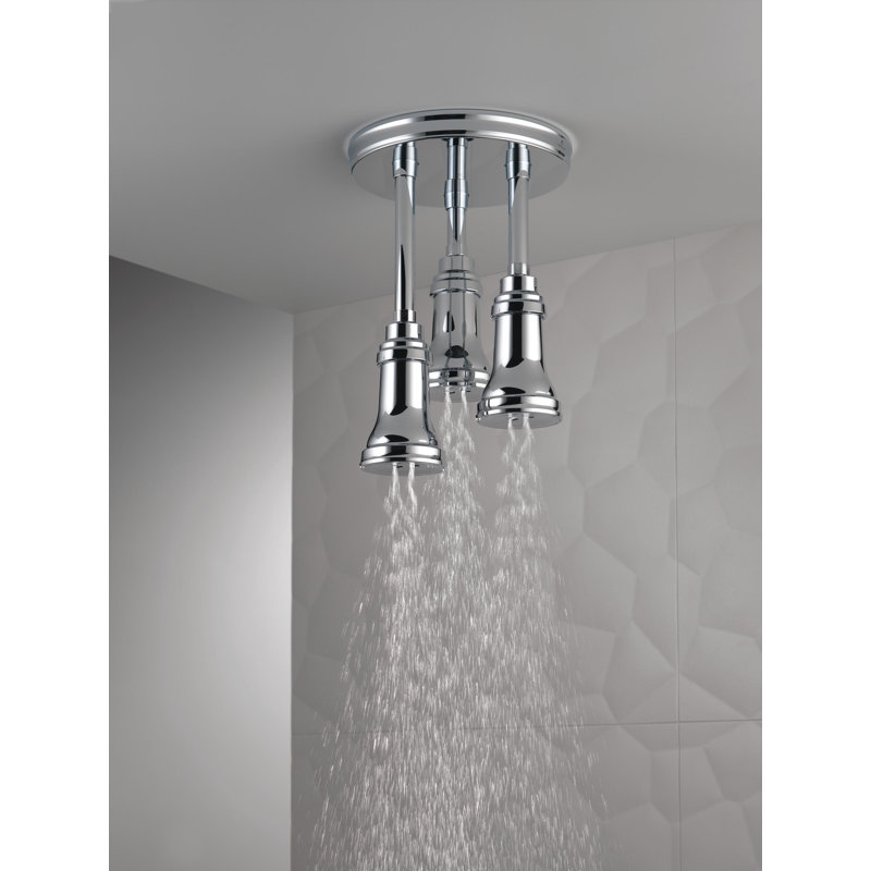 Pendant Full Rain Fixed Shower Head H2Okinetic Technology, Chrome