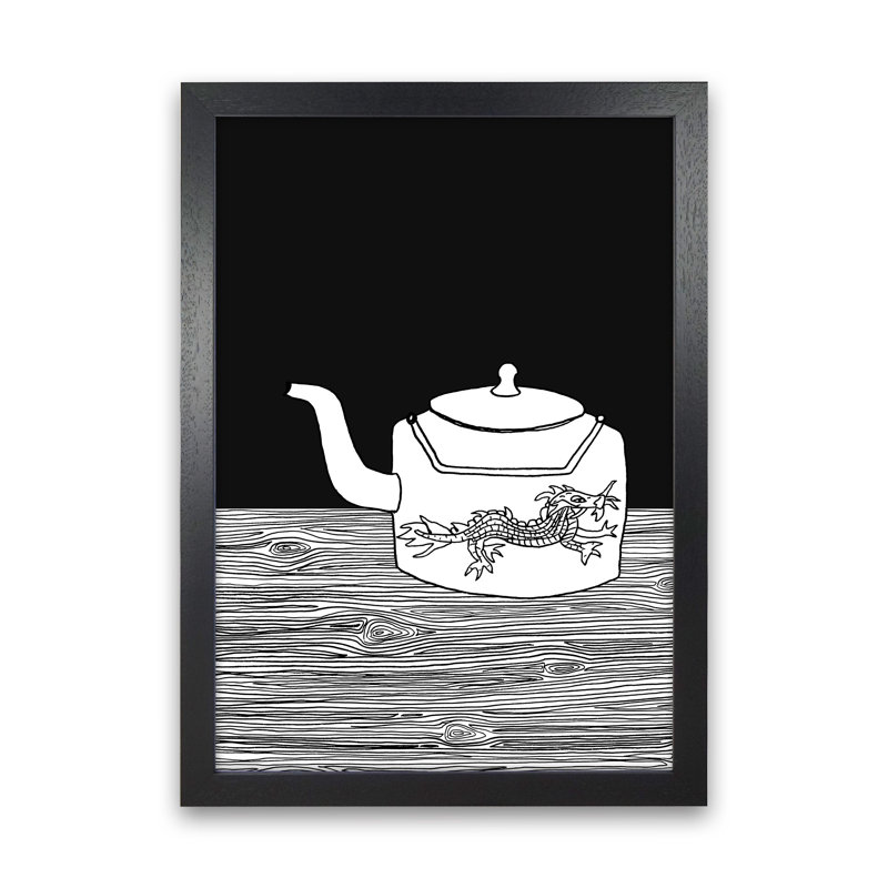 Bhutan Teapot by Carissa Tanton - Print, Black Framed, 88cm H x 64cm W x 3cm D