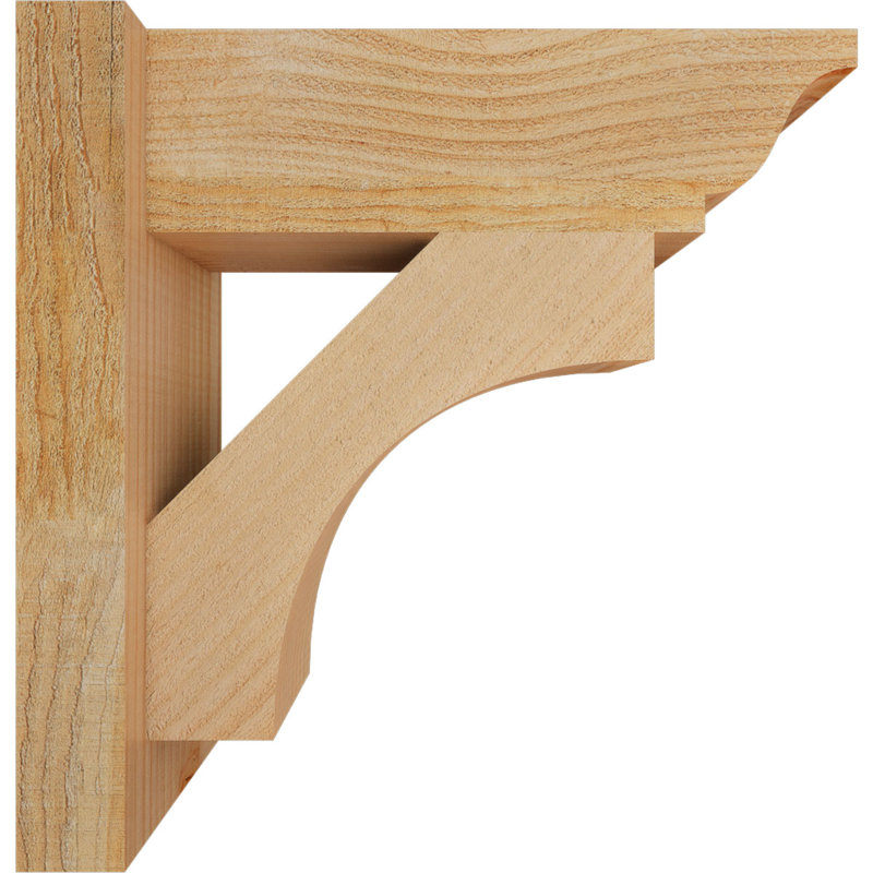 Persienne en bois Westlake, Sapin Douglas de 6 po (sciage brut), P 16 po x H 16 po
