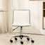 Fauteuil de bureau réglable à hauteur d'air avec dossier moyen en similicuir pivotant à 360 degrés en similicuir et 5 réglages de hauteur réglables-516852553