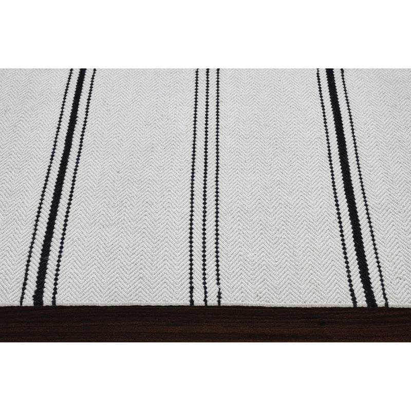 Saffa Wool Striped Indoor Rug, Rectangle 2’ x 3’