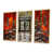 Toile avec cadre flottant or