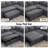 102Inch U-Shaped 8-Seater Sleeper Sofa, Chenille Fabric, Adjustable Backrest 100°-160°, Pull-Out Beds & Storage, Usb Charging, Led Night Light, Foldable Side Table, Tool-Free Assembly-765943741