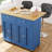 Rolling Kitchen Island Cart With Butcher Block Top – Portable Workstation With Storage Shelves, Locking Wheels-114234749