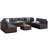 Rosaelena 8 - Person Modular Patio Conversation Sets with Cushions-1883469739-1883469736