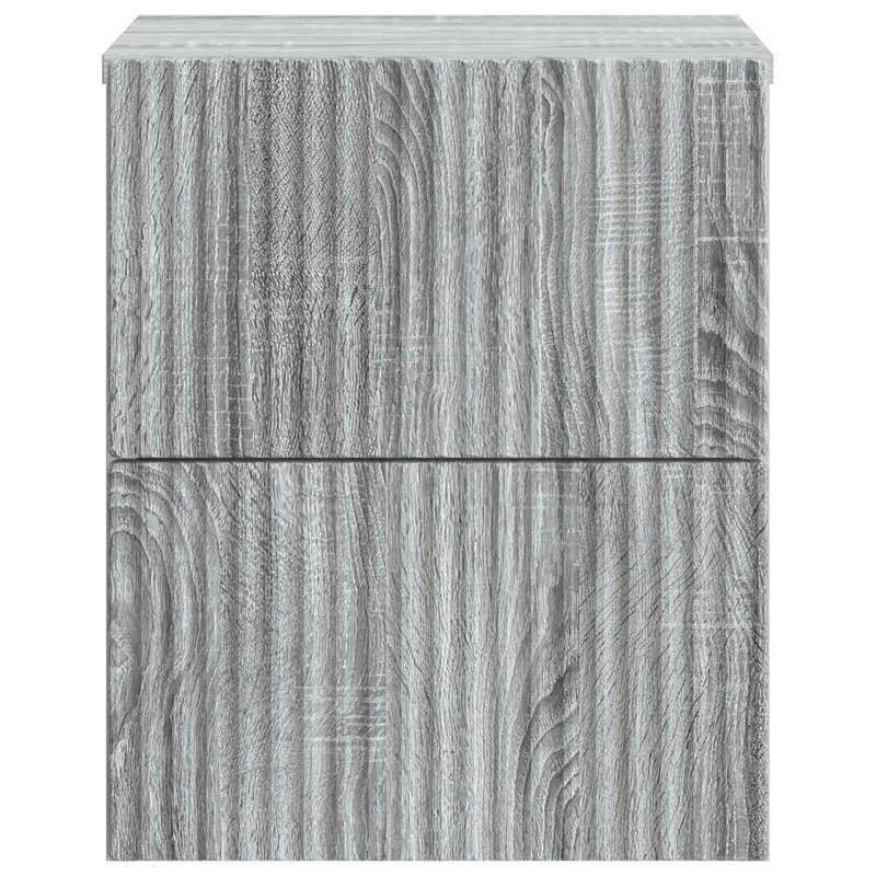 33cm W Manufactured Wood Bedside Table, Grey Sonoma