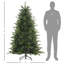 Arbre de Noël 70,9 po, conception à charnières, ignifuge pour arbre de maison avec 1821 pointes, ignifuge, décor