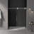 56"60"W X 72"H Frameless Shower Door, Sliding Shower Door, With Premium 5/16"(8Mm) Thick Tempered Glass Shower Enclosure ,Double Side Easy Clean Coat,Chrome Finished With Buffer