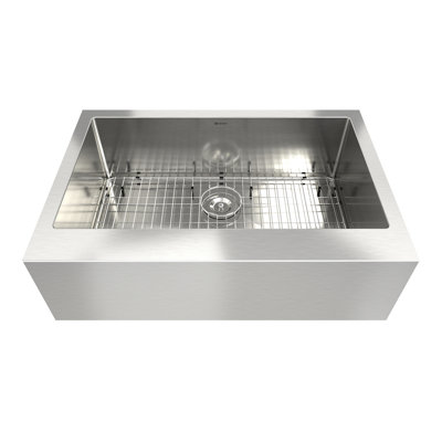 33"L x 22"W Single Bowl Stainless Steel Farmhouse Kitchen Sink