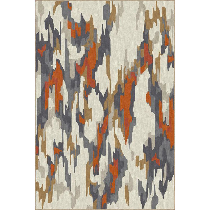 Military Creative Themed Patterned Woven Base Carpet And Washable Carpet, Rectangle 3'4" x 5'
