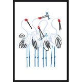 Dancing Cranes I Painting by David Erickson
