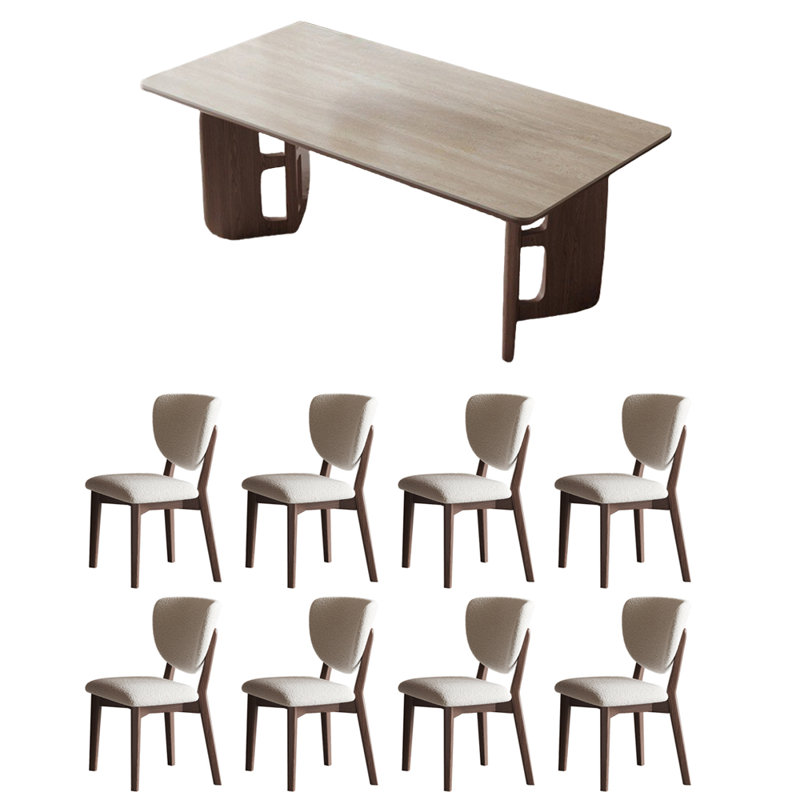 Ensemble de table de salle à manger simple européen moderne