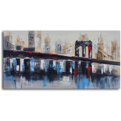 « bridge to centre-ville », peinture sur toile tendue