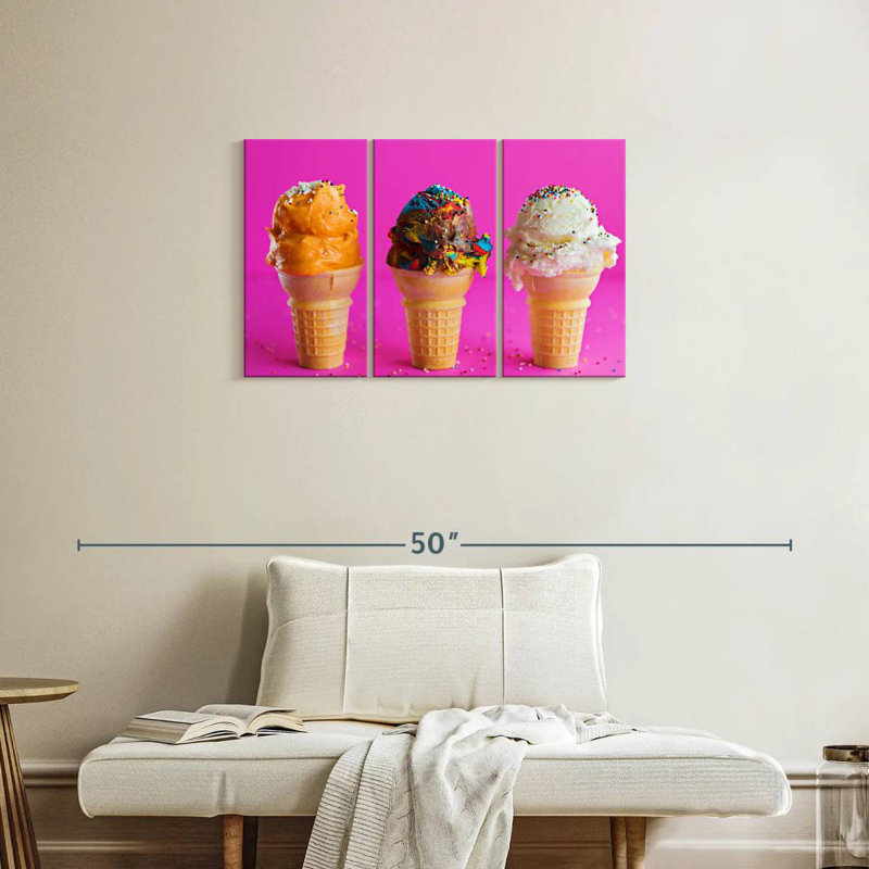 Yarlin Sundae Ice Cream Cones, 20" H x 33" W