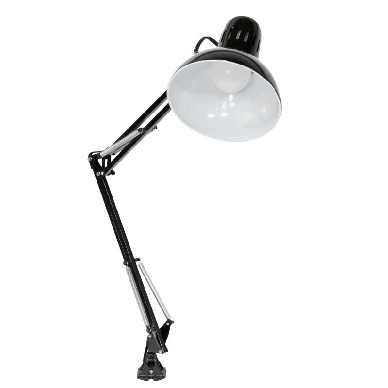 Hudspeth 36" LED Desk Lamp with Clamp Base, Black