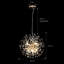 Lustre sphérique en cristal 8 lumières Yavian