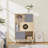 2 IN 1 Modern Cat Tree Bookshelf with Storage