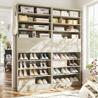 52" W Closet System With 4 Drawers
