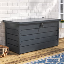 Garden Steel Box 200/300L Patio Waterproof Storage Box White (300L)