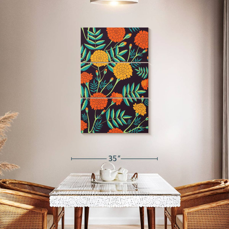 Motif de souci Harnek, H 45 po x l 28 po