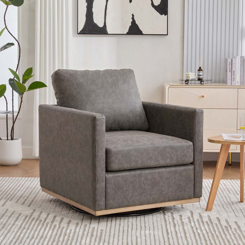 Fauteuil pivotant à 360 degrés, Gris