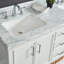 Meuble-lavabo double 60 po avec plateau en marbre Paulene-1245530375
