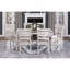 Ensemble de 2 chaises d'appoint de salle à manger de style transitionnel blanc grisâtre