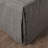 3 Piece Split Corner Pleated Quilted Bedspread Dark Grey Queen