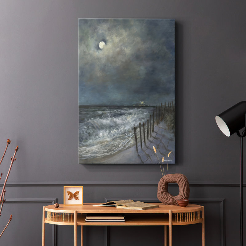 La clôture de plage I - galerie Cavas, H 48 po x l 32 po