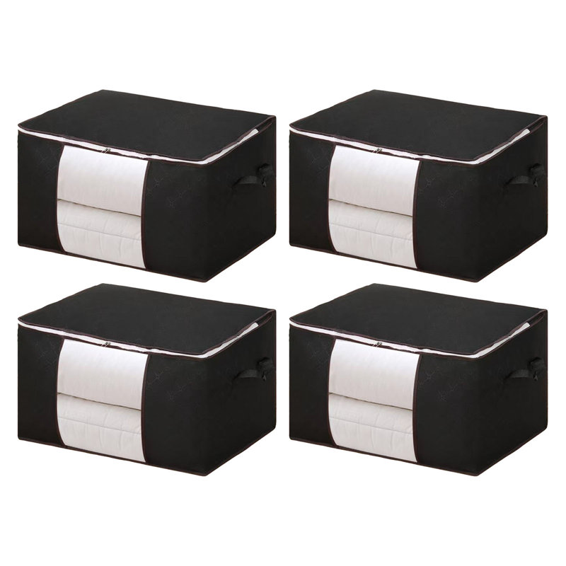 17 Stories Fabric Storage Bag, Black