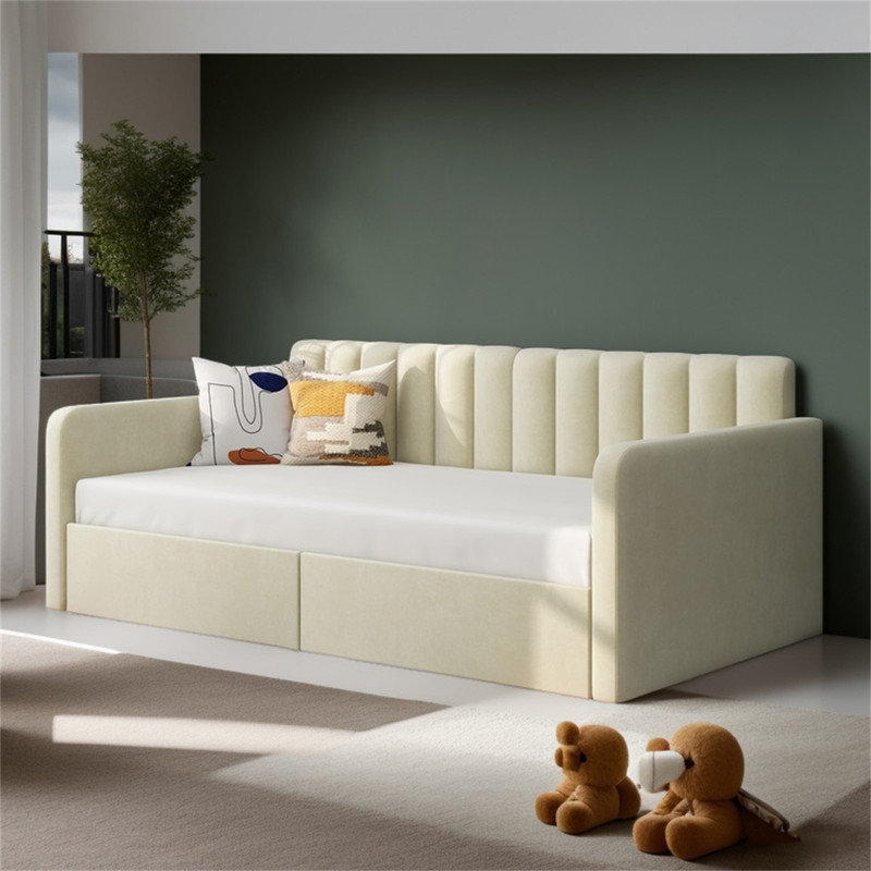 Upholstered Daybed, Ivory