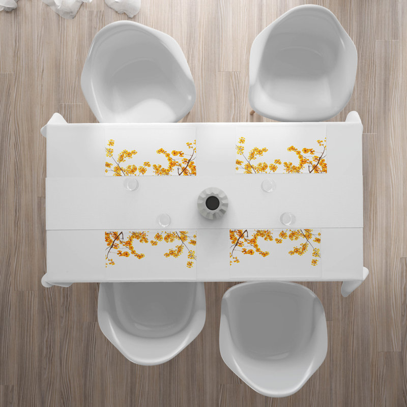 Polyester Floral Rectangle Placemat