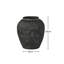 Terracotta Vase - Rustic Black-473870692