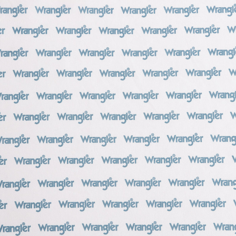 Wrangler Printed Cozy Novelty Sheet Sets, Full Sheet Set with 2 Pillowcases, Stamped Logo Blue